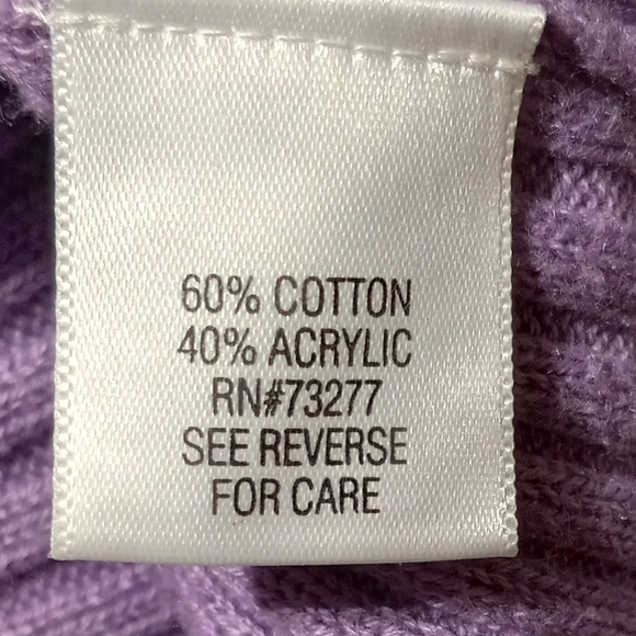 Croft & Barrow EUC Lavender Cowl Neck Sweater, Size Large, Super Soft - Picture 5 of 7